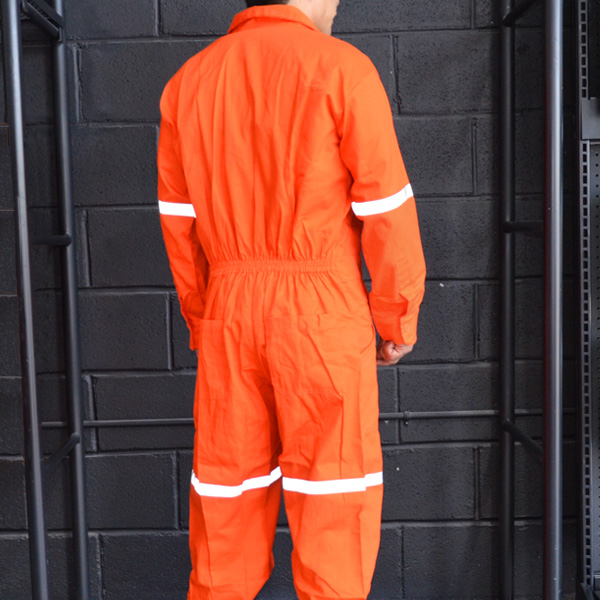 Overol 100 % Algodón con Reflejante IPF Naranja LAV-1004-AB - 3